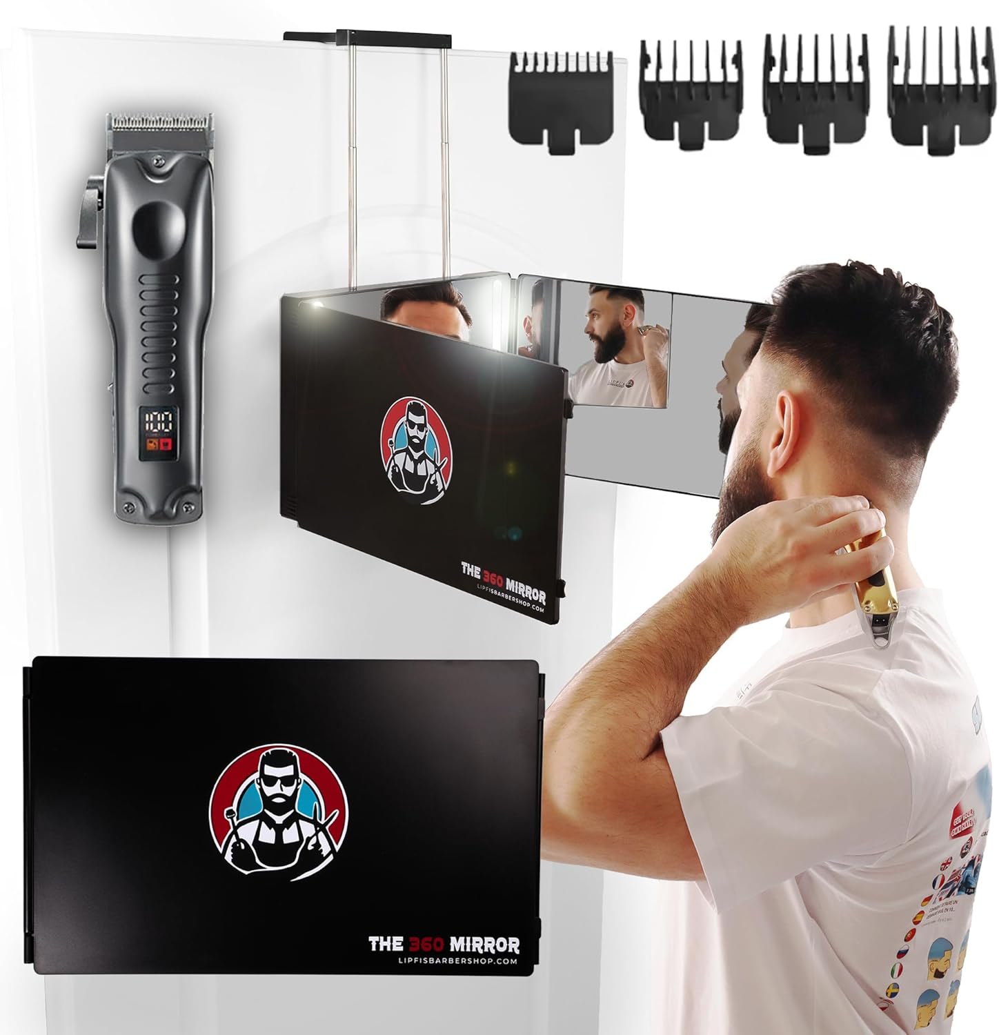 3 Way Mirror for Self Hair Cutting, Trifold Mirror, 3 Sided Mirror 3 Way Mirror for Self Hair Cutting, Trifold Mirror, 3 Sided Mirror